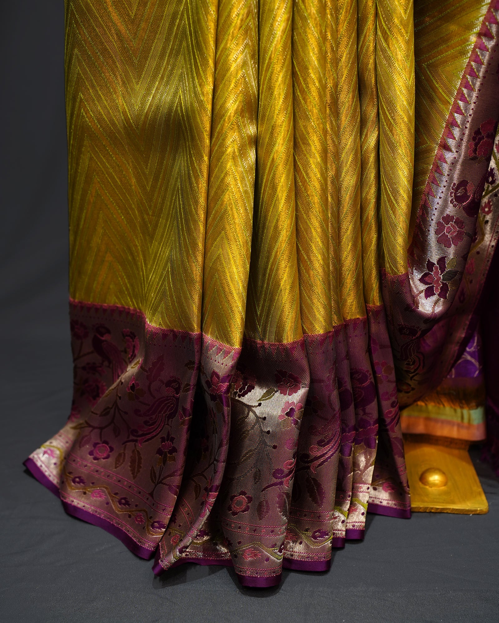 Graceful Elegance in Green & Purple