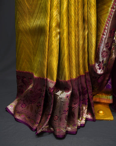 Graceful Elegance in Green & Purple