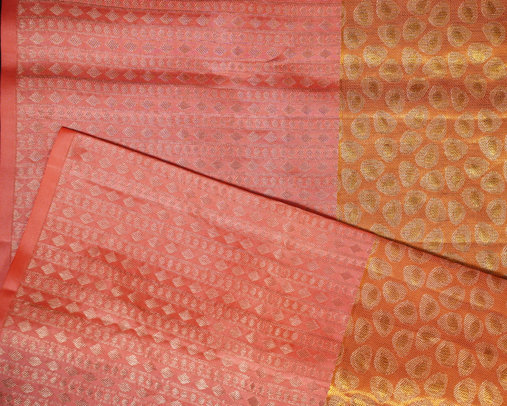 Bright Gold Kanjivaram Silk Saree