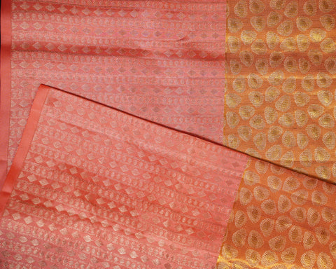 Bright Gold Kanjivaram Silk Saree
