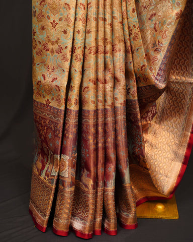 Regal Bridal Gold Kanjivaram Silk Saree