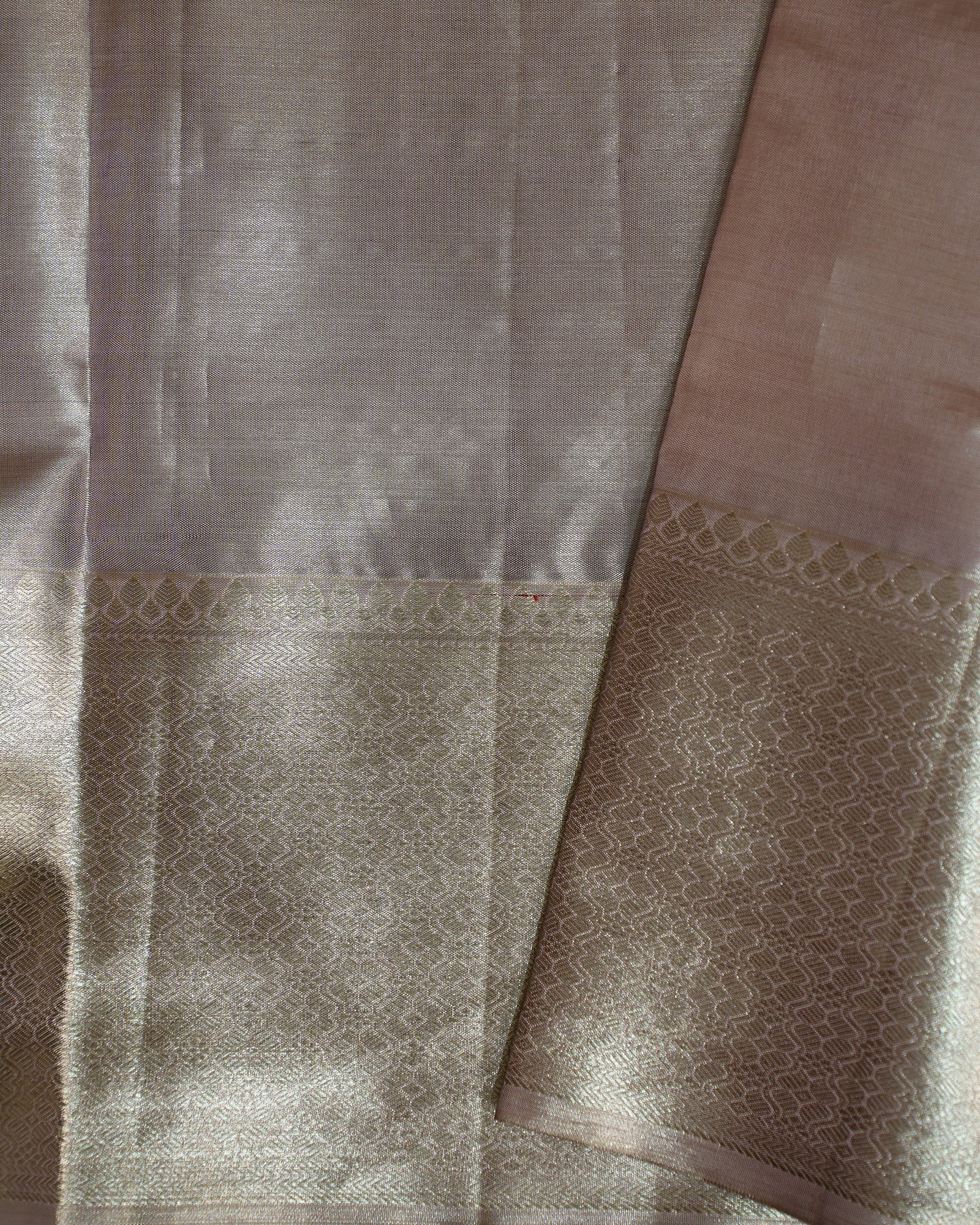 Graceful Blue Tissue Kanjivaram Saree with Golden Elegance