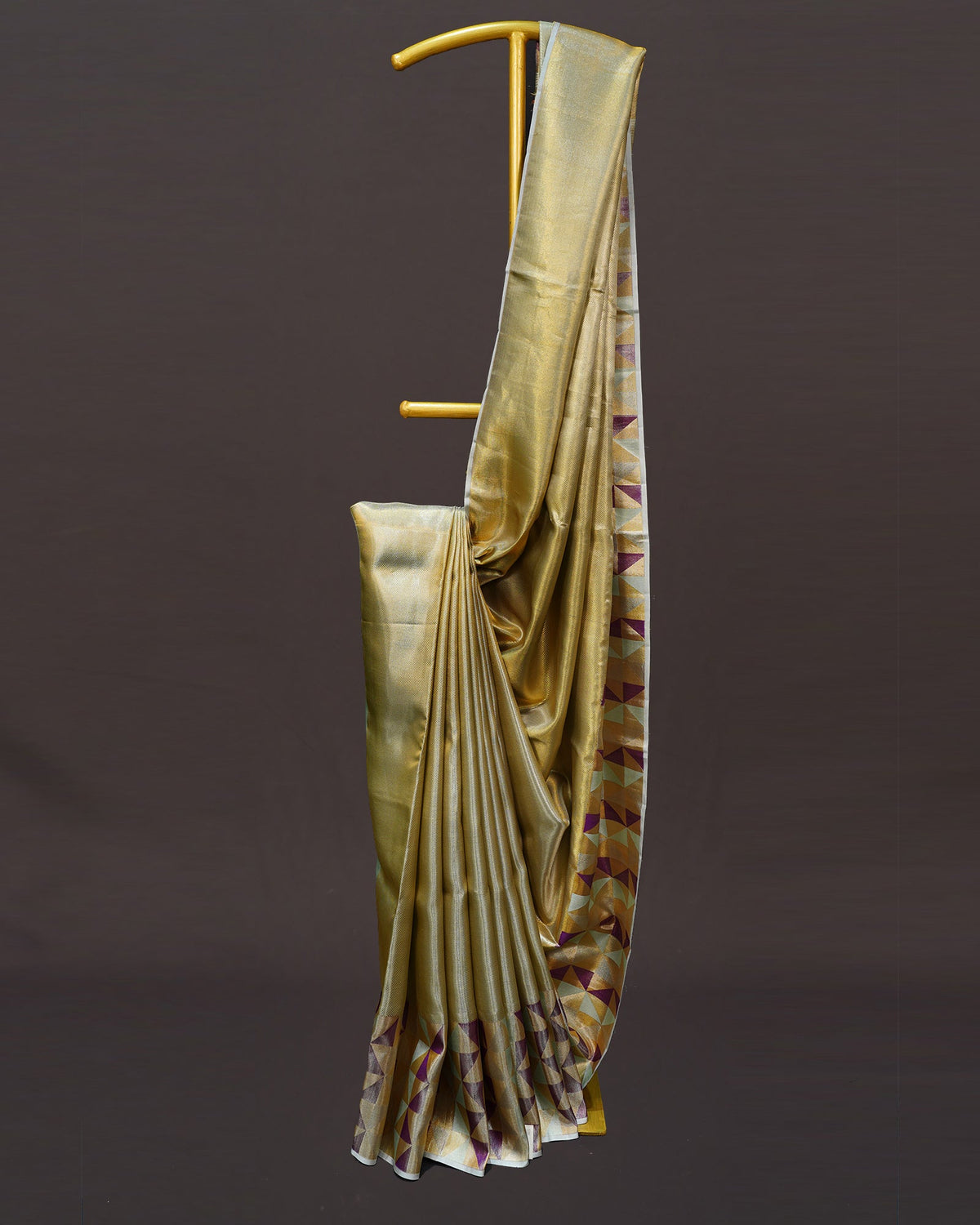 Opulent Gold Tissue Kanjivaram Silk Saree