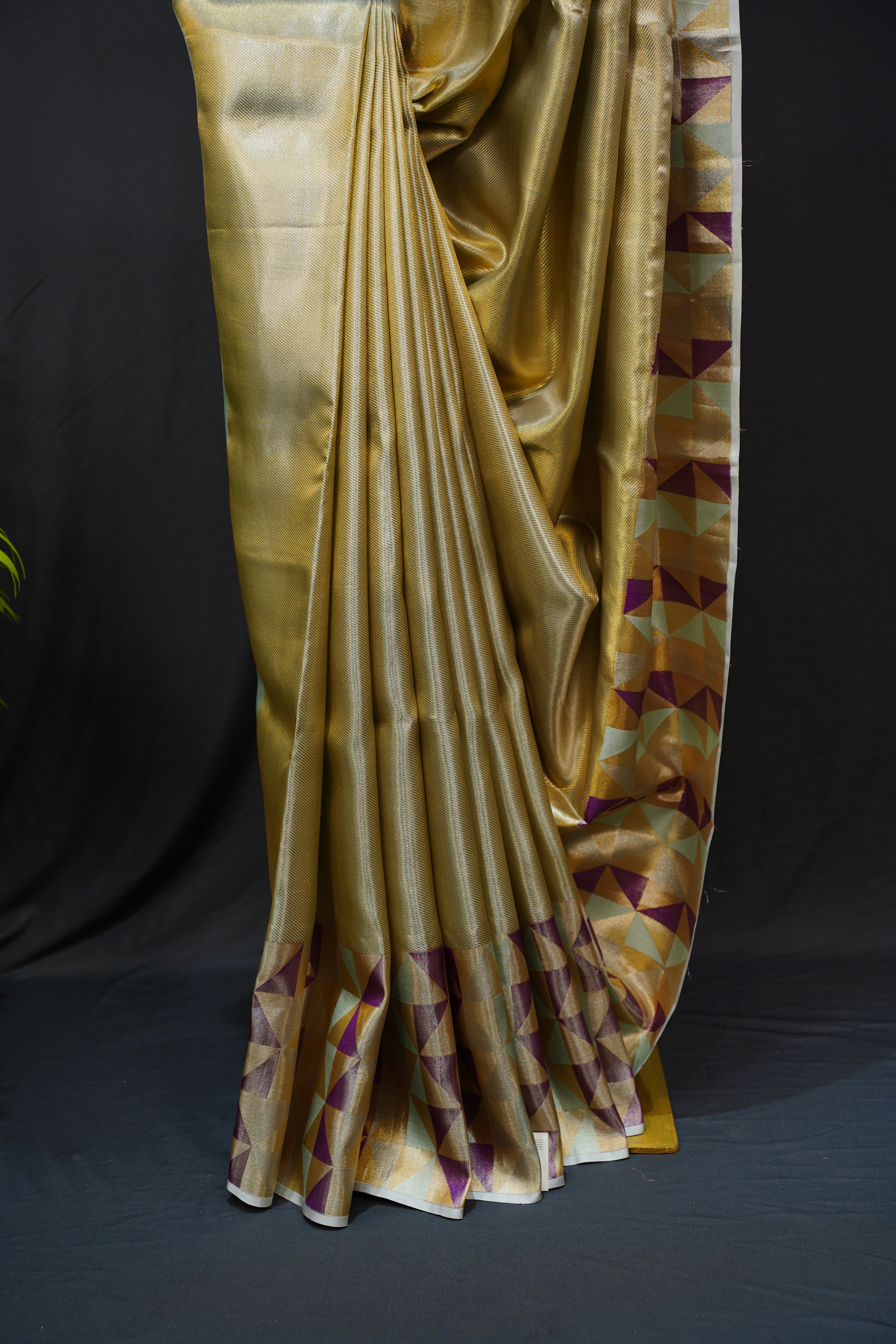Opulent Gold Tissue Kanjivaram Silk Saree