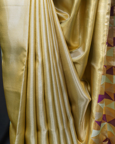 Opulent Gold Tissue Kanjivaram Silk Saree