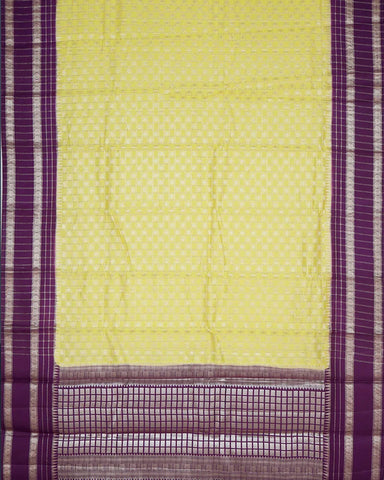 Resplendent Yellow  Katan Banarasi Silk Saree