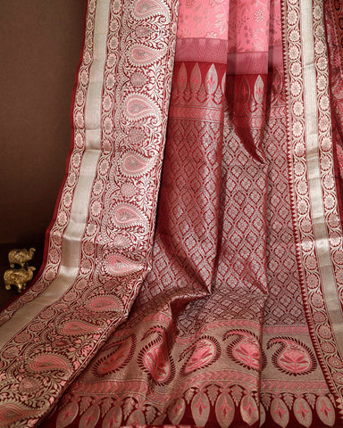 Light Pink Kanjivaram Saree