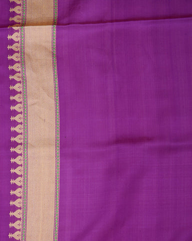 Honey Beige Kora Banarasi Silk Saree