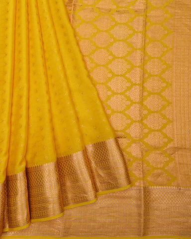 Yellow Color Mysore Silk Saree