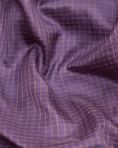 Lavender Katan Banarasi Silk Saree